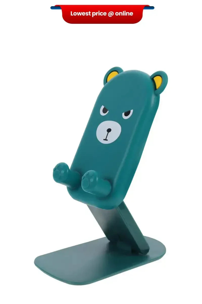 Portable Desktop Mobile & Tablets Holder with Cartoon Design, Foldable Feature (Assorted)