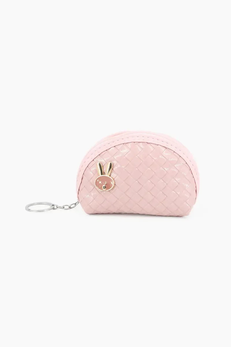 Half Moon Style Small Money Purse for Women (Baby Pink)