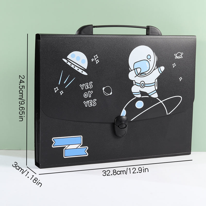 Space Theme Handbag Style File Folder