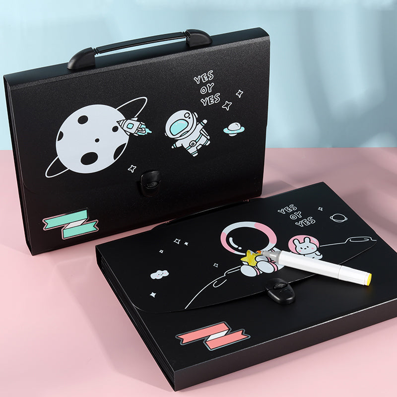 Space Theme Handbag Style File Folder