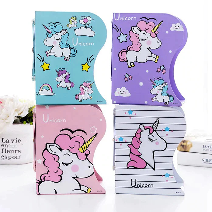 Unicorn Adjustable Bookends Book Organizer Bookshelf