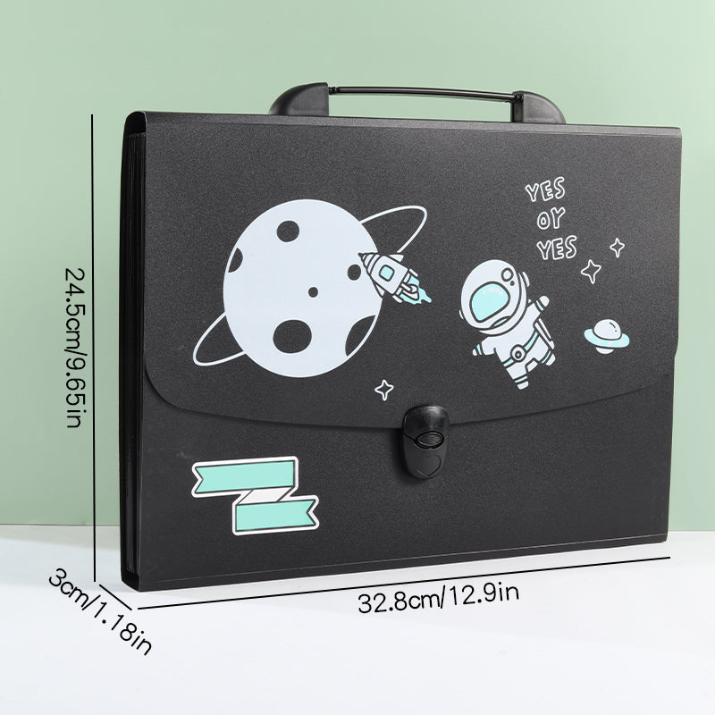 Space Theme Handbag Style File Folder