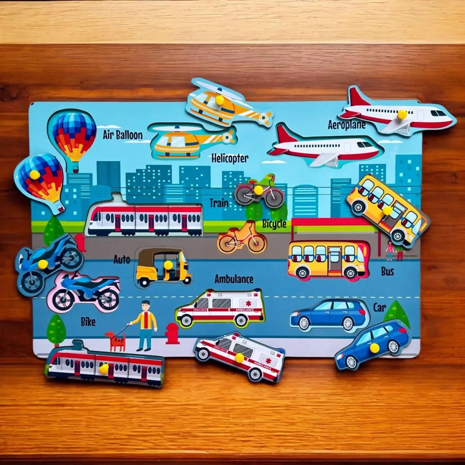 Transportation 2-Piece Puzzles