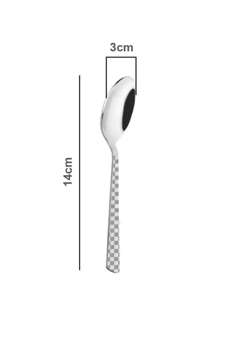 Prabha Stainless Steel Camry Tea Spoon Set - 14cm