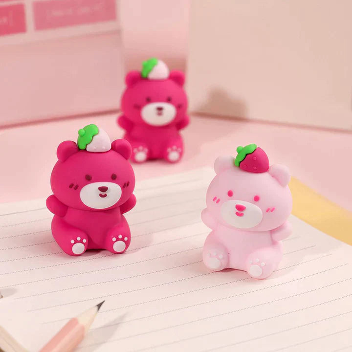 Sweet Bear Strawberry Pencil Sharpener