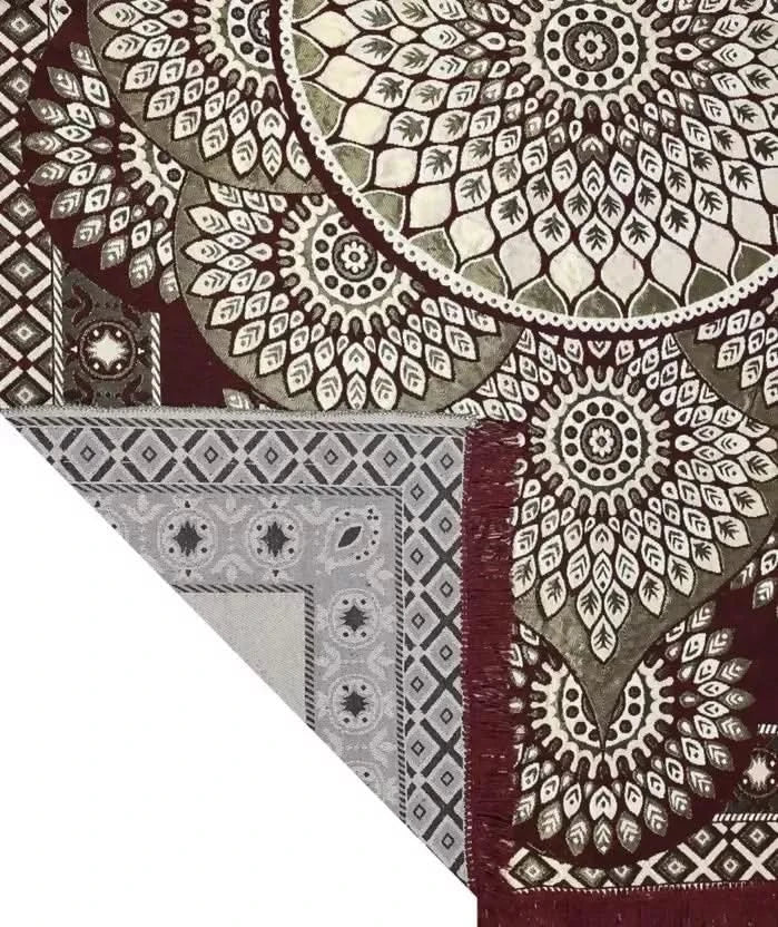 THE FRESH LIVERY Red Cotton Carpet (137x190 cm)