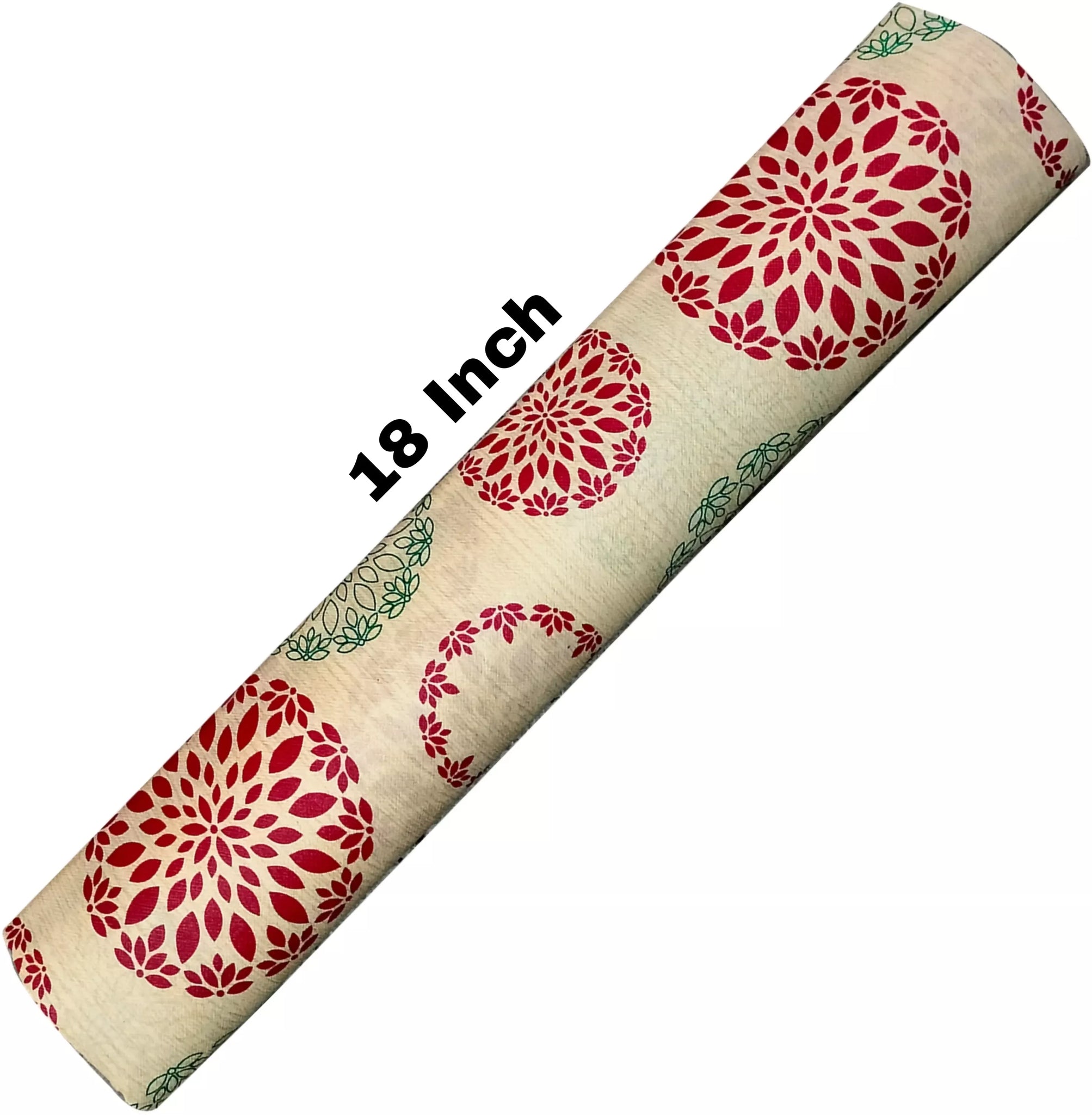 Mopak Decor Polyester Solid Fridge Mat & Cover - 50045 (Red)