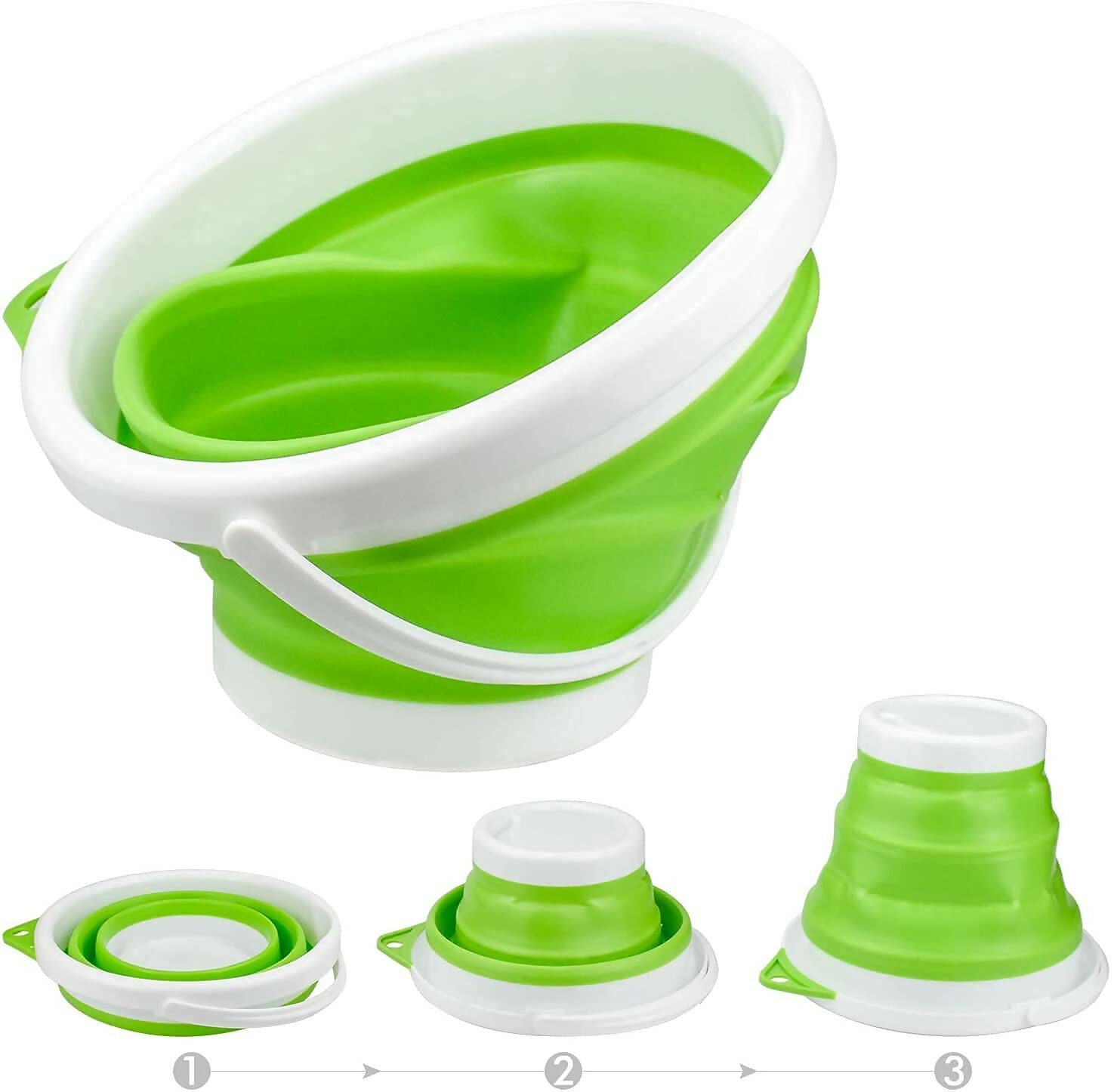 10 Litre Folding Water Bucket with Handle Portable & Foldable