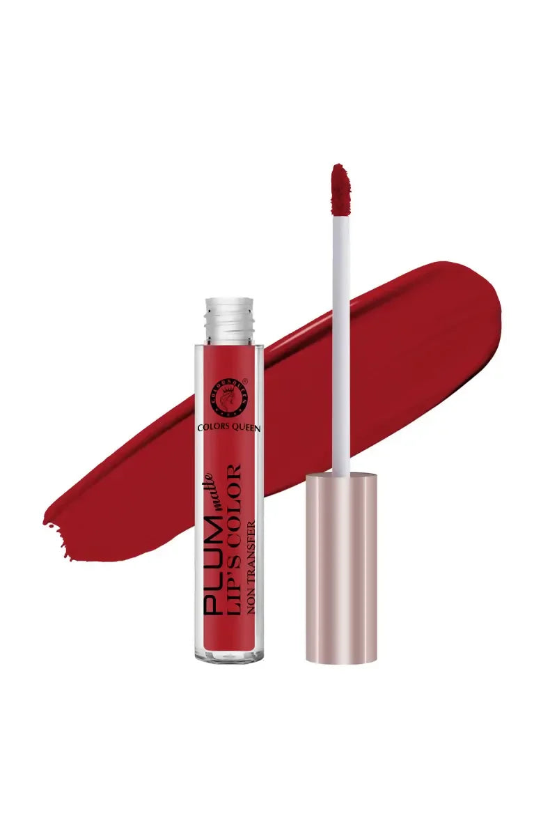 Colors Queen Plum Matte Long Lasting Waterproof Lipstick (7gm, Red)