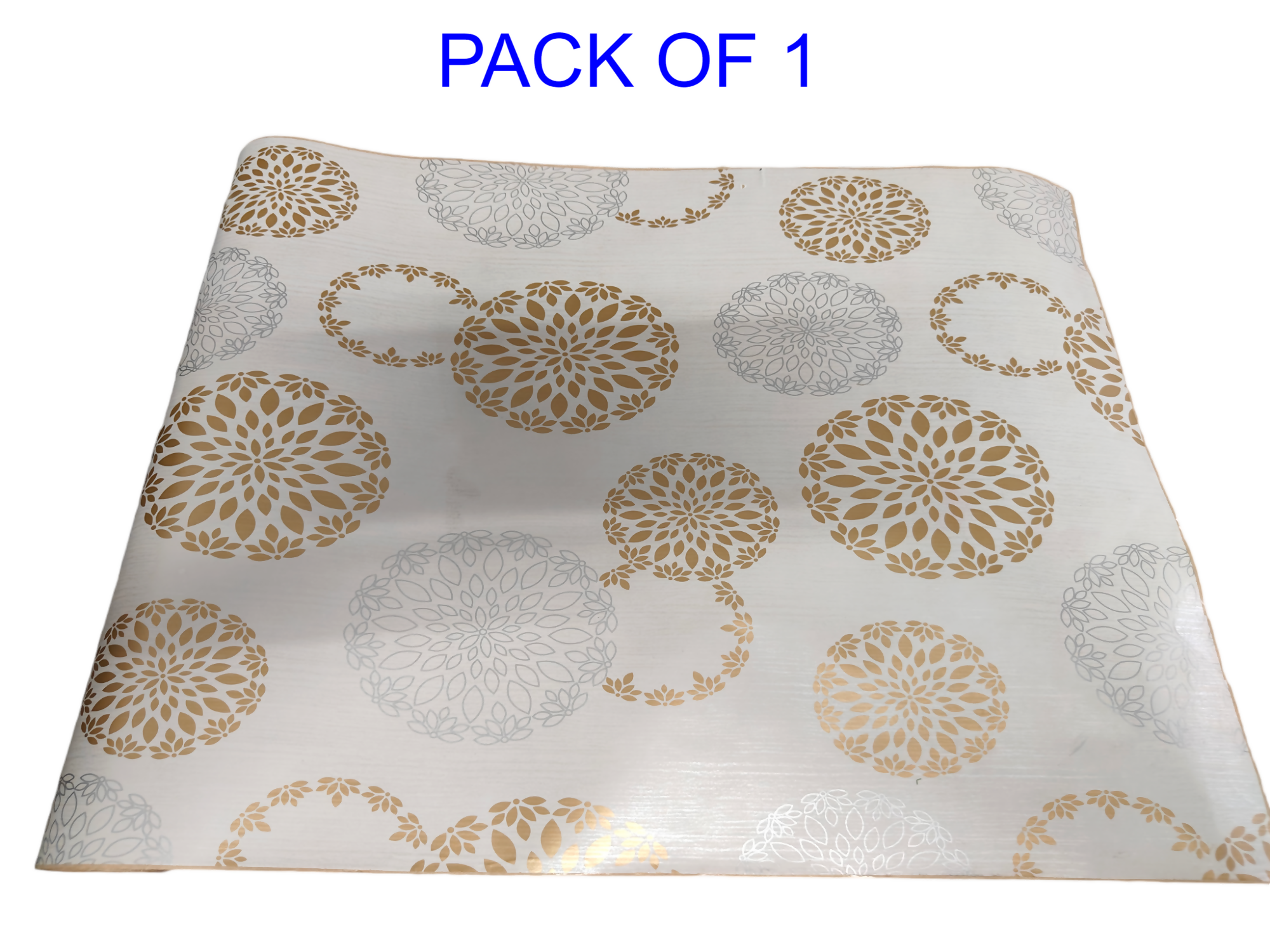 Mopak Decor 1 Meter Shelf adhesive Wallpaper For Wall /Almira,Fridge, Tabletop, kitchen Size - 40 x 100 cm Meter (Pack of 2_White)