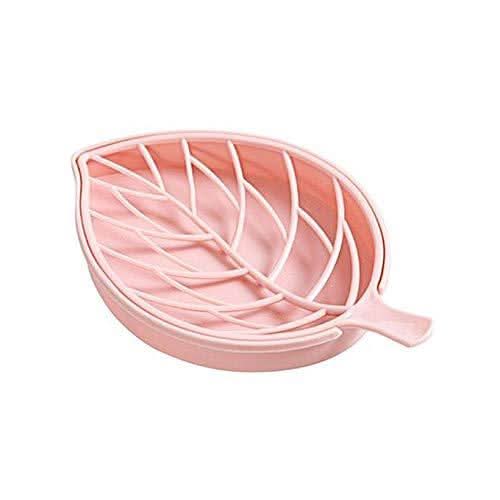 Leaf Shape Dish Bathroom Soap Holder (4 pcs)