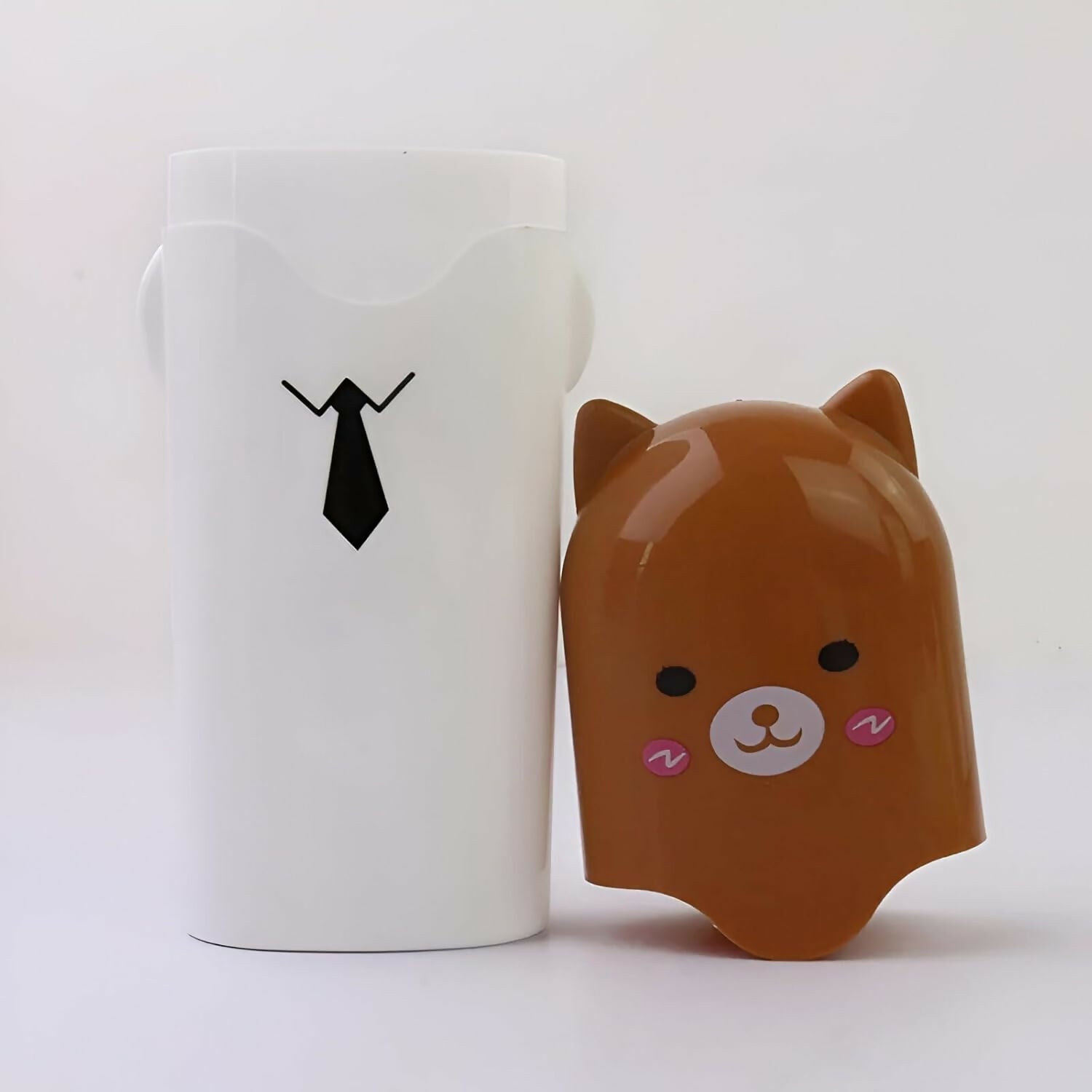 Portable Cartoon Toothbrush Holder for Cute Travel & Camping Storage Case for Bathroom Use