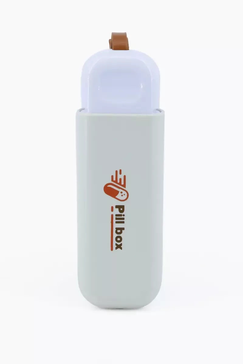 Plastic Portable 3 Compartments Pill Box - Pack of 1