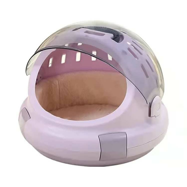 PetGains PGKB 2-in-1 Capsule Pet Carrier & Bed (Purple)