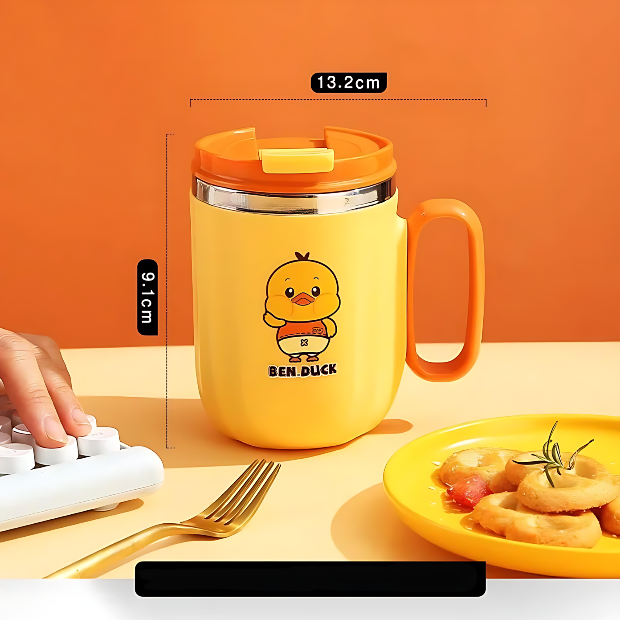 Cute Duck Insulated Stainless Steel Mug