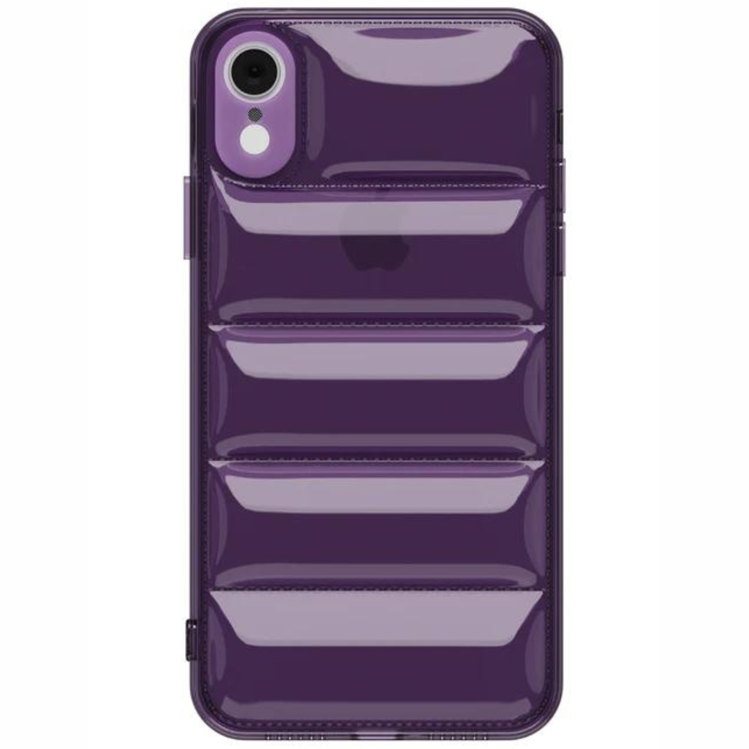 Purple Puffon silicone case for Apple iPhone Xr
