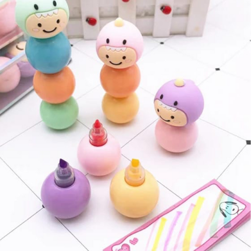 Dino Stackable Highlighter Set
