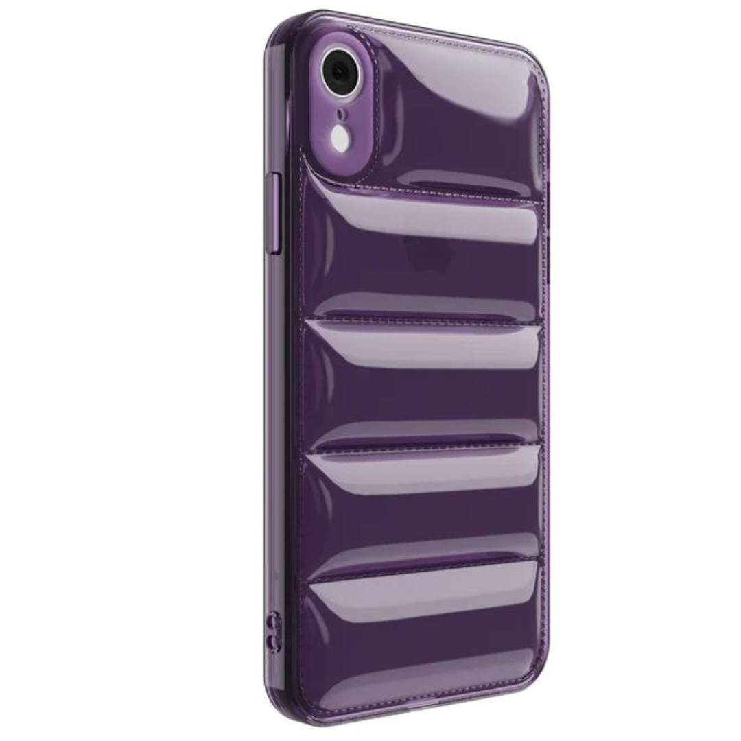 Purple Puffon silicone case for Apple iPhone Xr