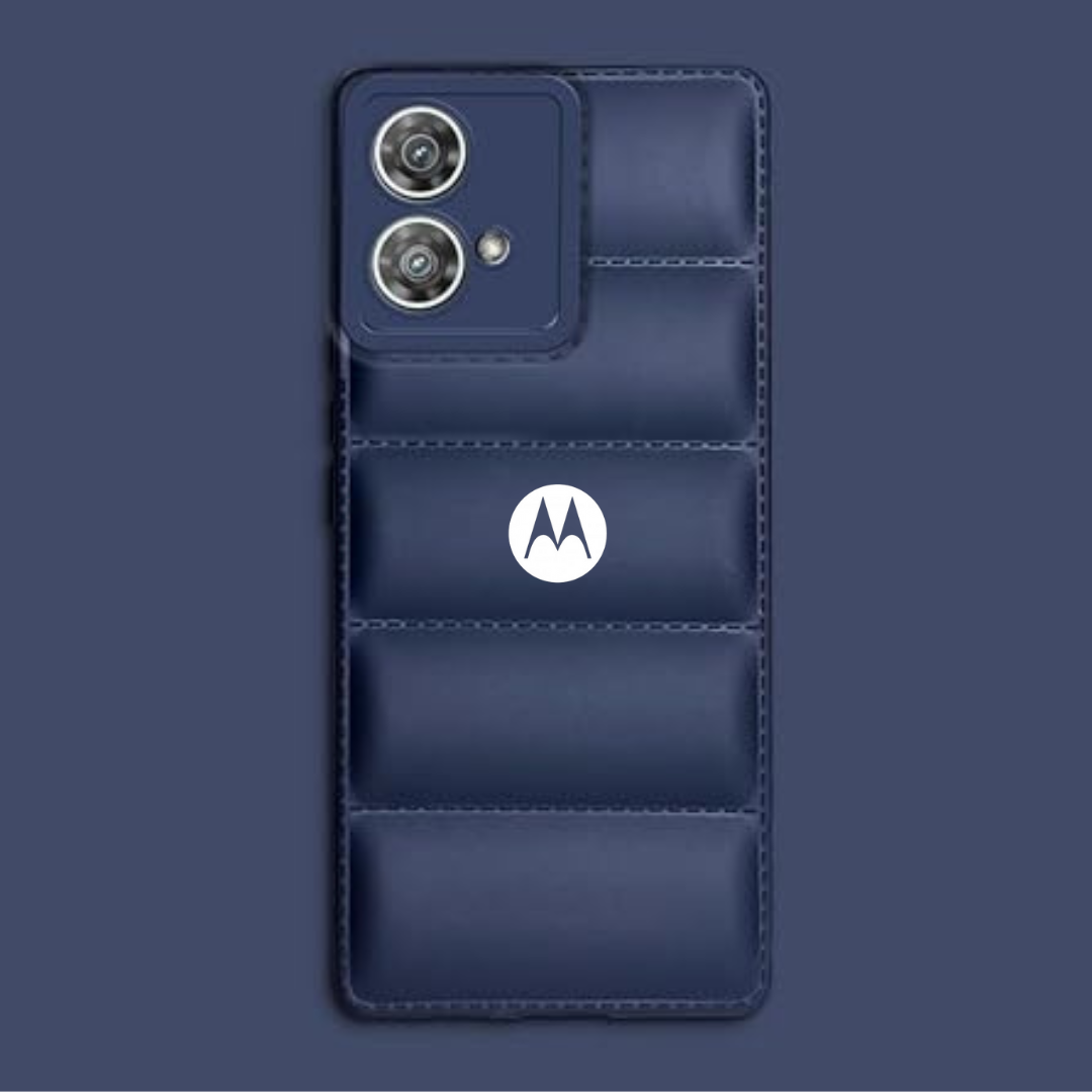 Dark Blue Puffon silicone case for Motorola Edge 40 Neo
