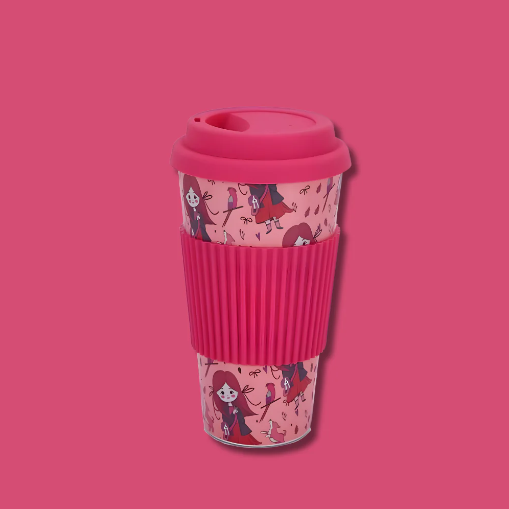 Bamboo Fiber Tumbler | Silicone Lid & Sleeve - 400ml