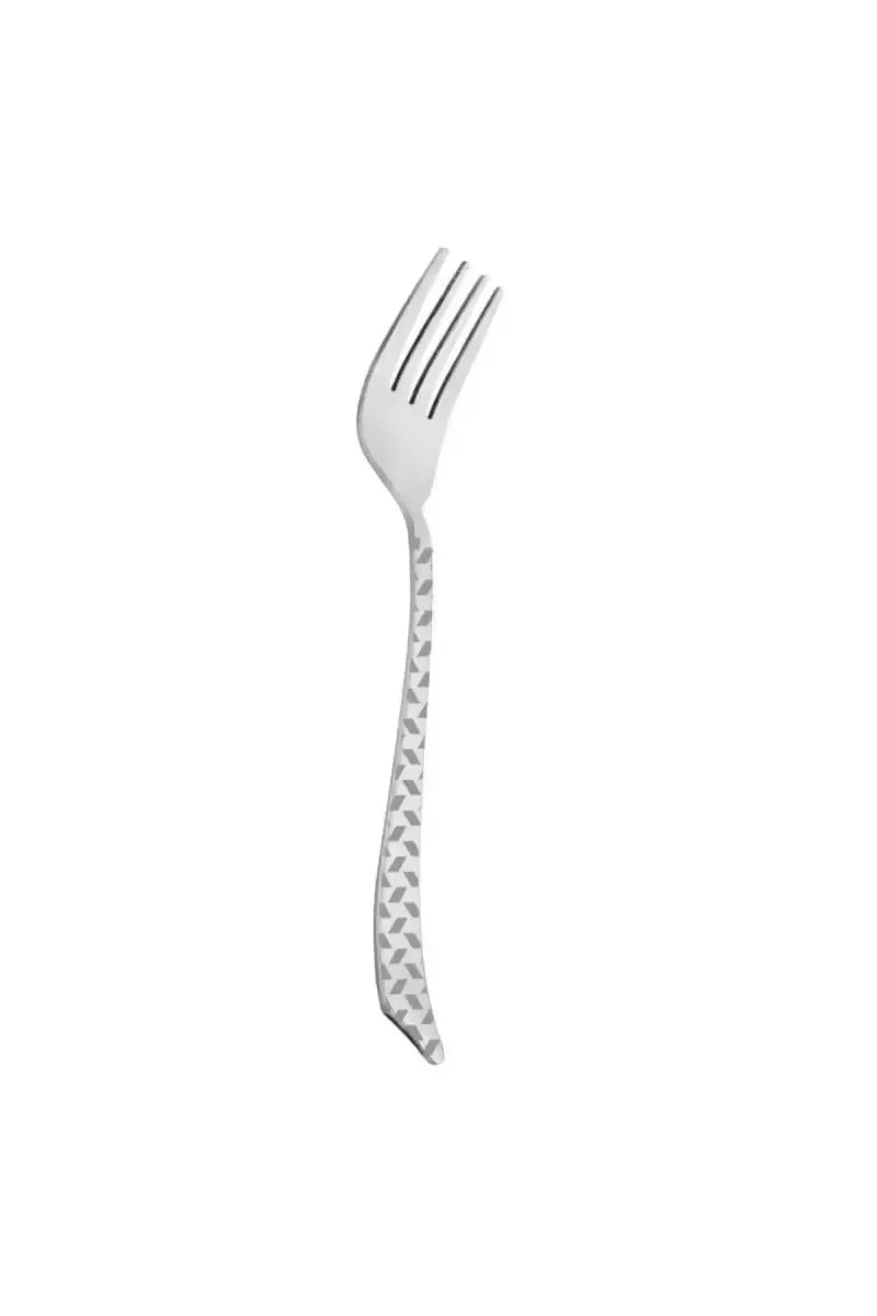 Prabha Stainless Steel Pyramid Tea Fork Set - 13cm