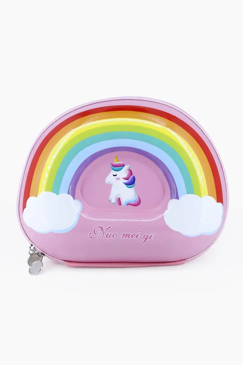 Rainbow Unicorn Backpack For Kids - Pink