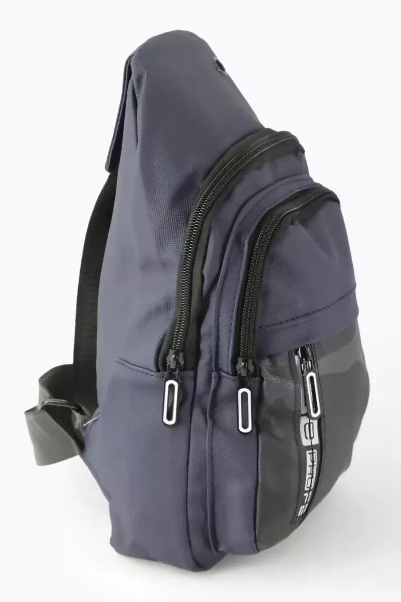 Camouflage Pattern Messenger Bag for Men - Navy Blue