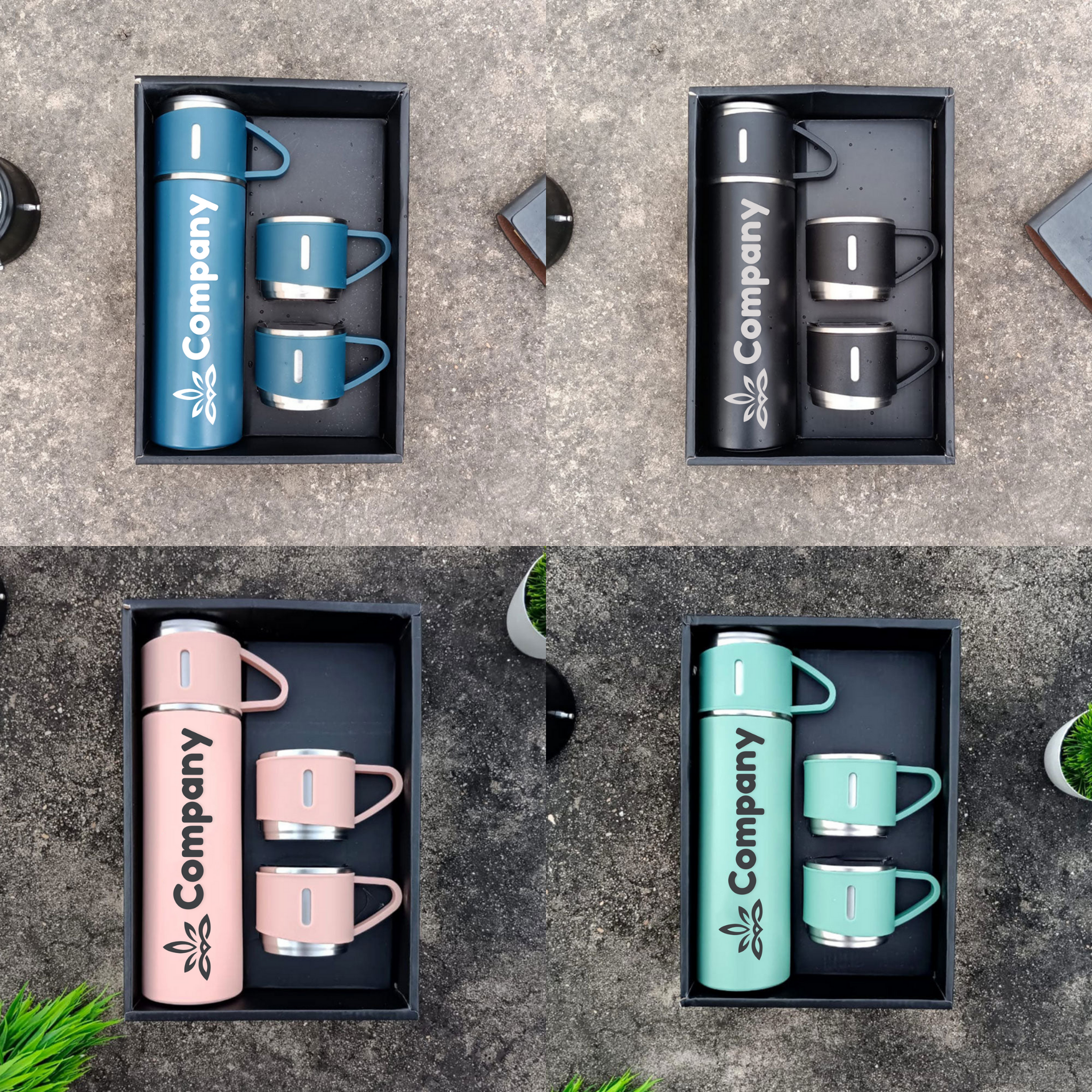 Personalised Vacuum Flask with Cup - Corporate Gifting