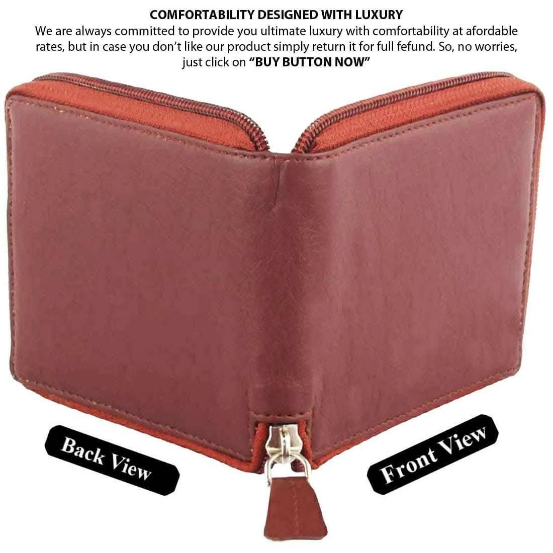 Multispace Brown Artificial Leather Wallet (5 Card Slots)