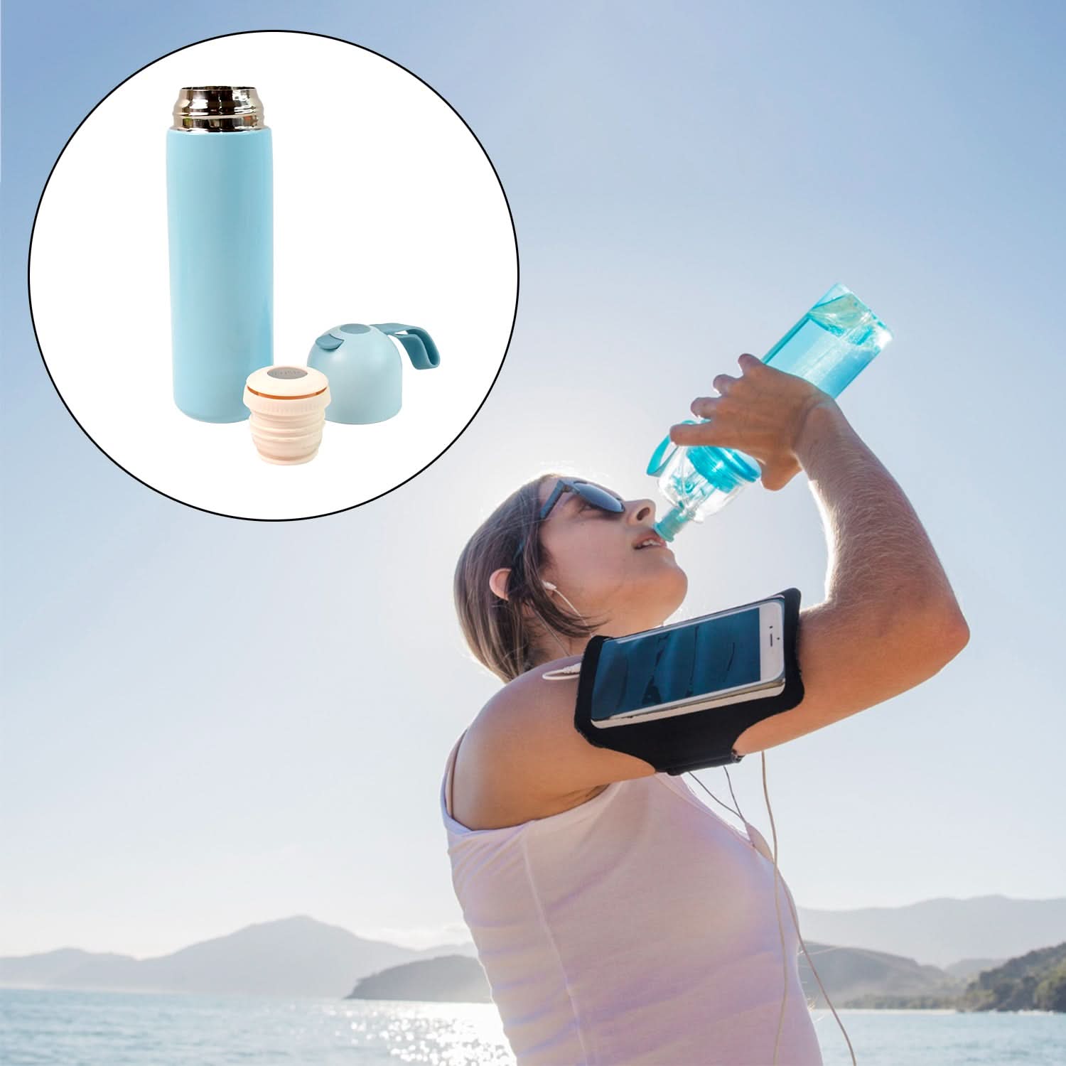 Stainless Steel Water Bottle Leak Proof & BPA Free (500ml)