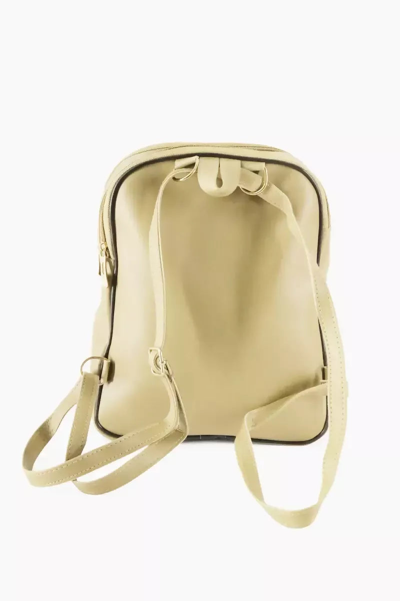 Trendy Casual Backpack for Girls - Light Brown