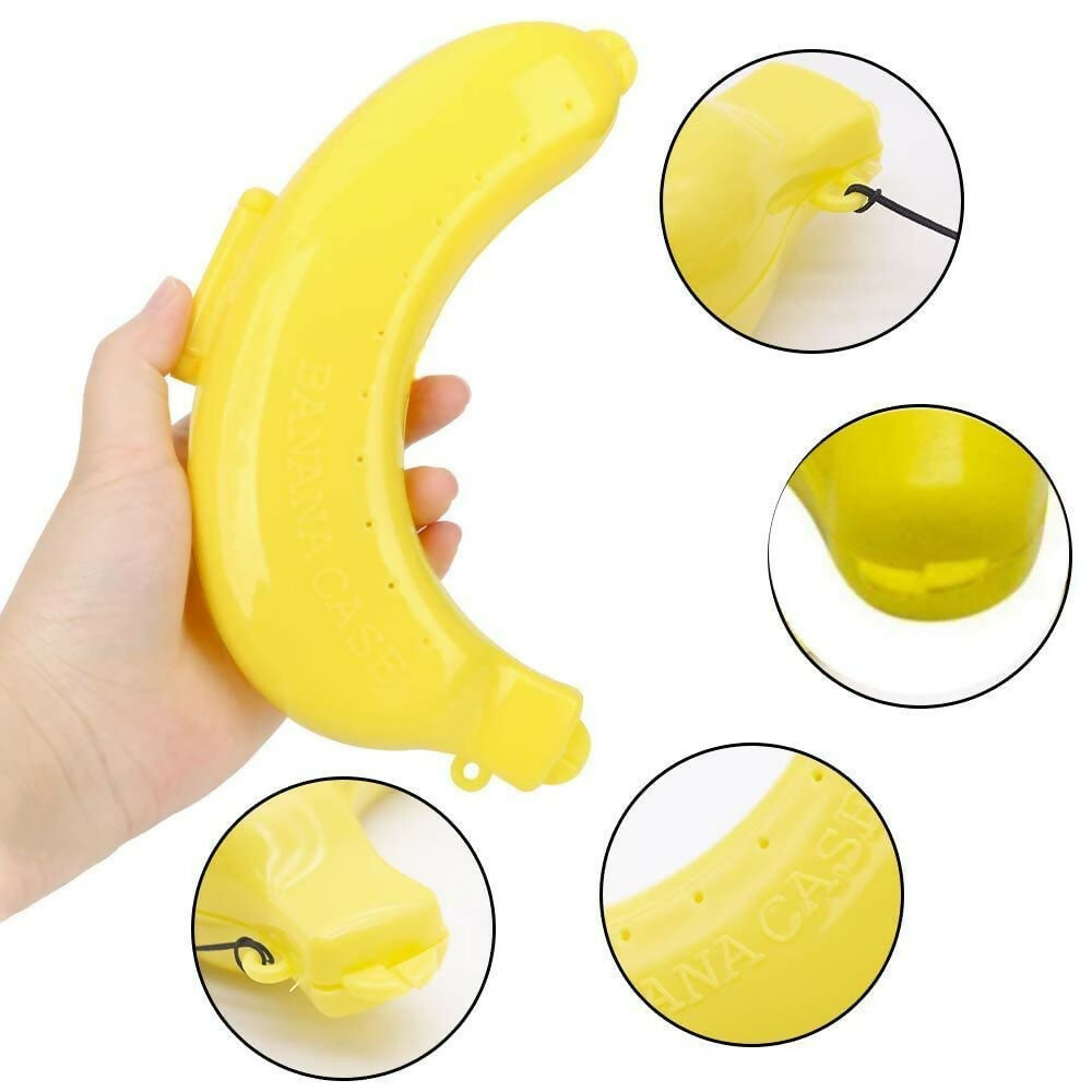 Plastic Banana Food Storage Container, Banana Case Cover (Multicolour) 1 Pack