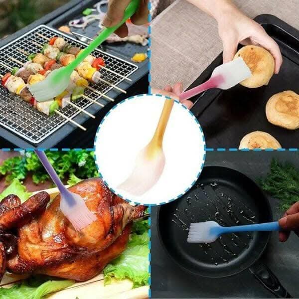 P-Plus International Silicone Pastry Brush Set – Heat-Resistant & Durable (Set of 2)