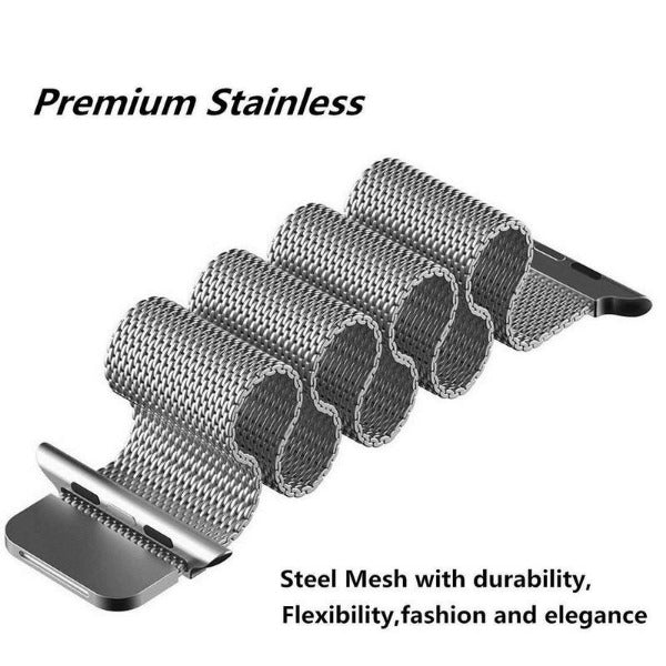 Silver Chain Strap For Apple Watch Series 8 (42mm/44mm/45mm/46mm/49mm)