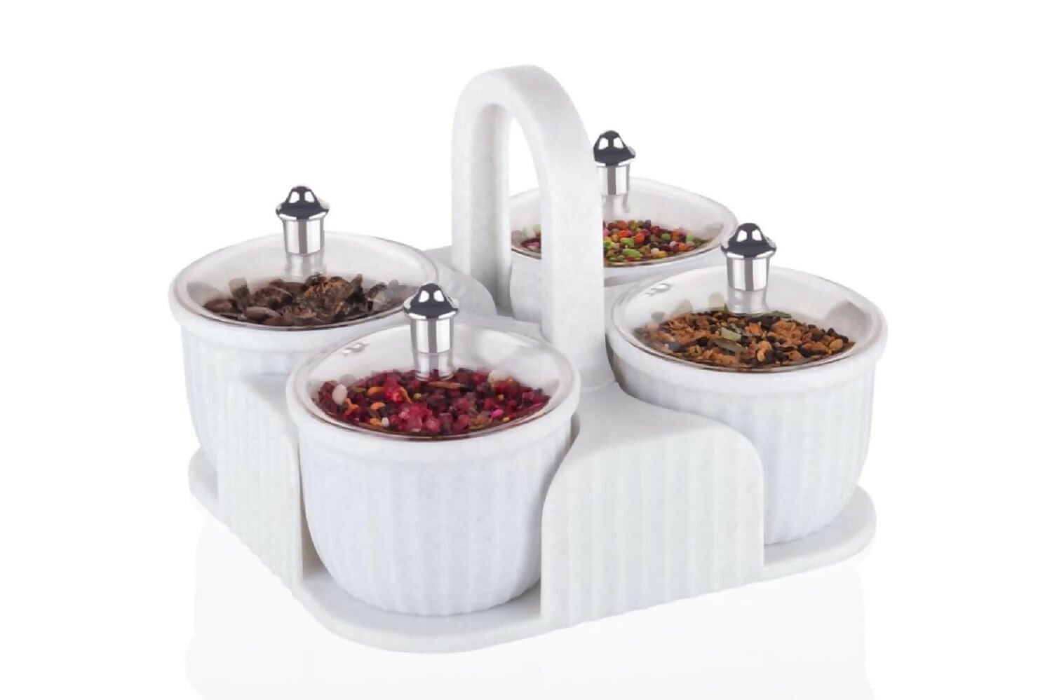 Condiment Jar Integrated Design for Seasoning & Sugar (Pack of 1,MultiColours)