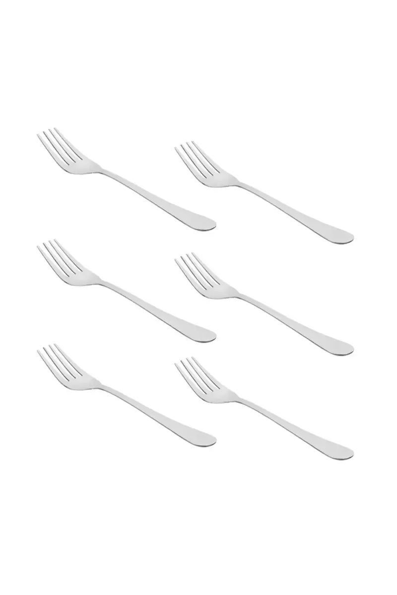 Prabha Stainless Steel Royal Tea Fork Set - 14cm
