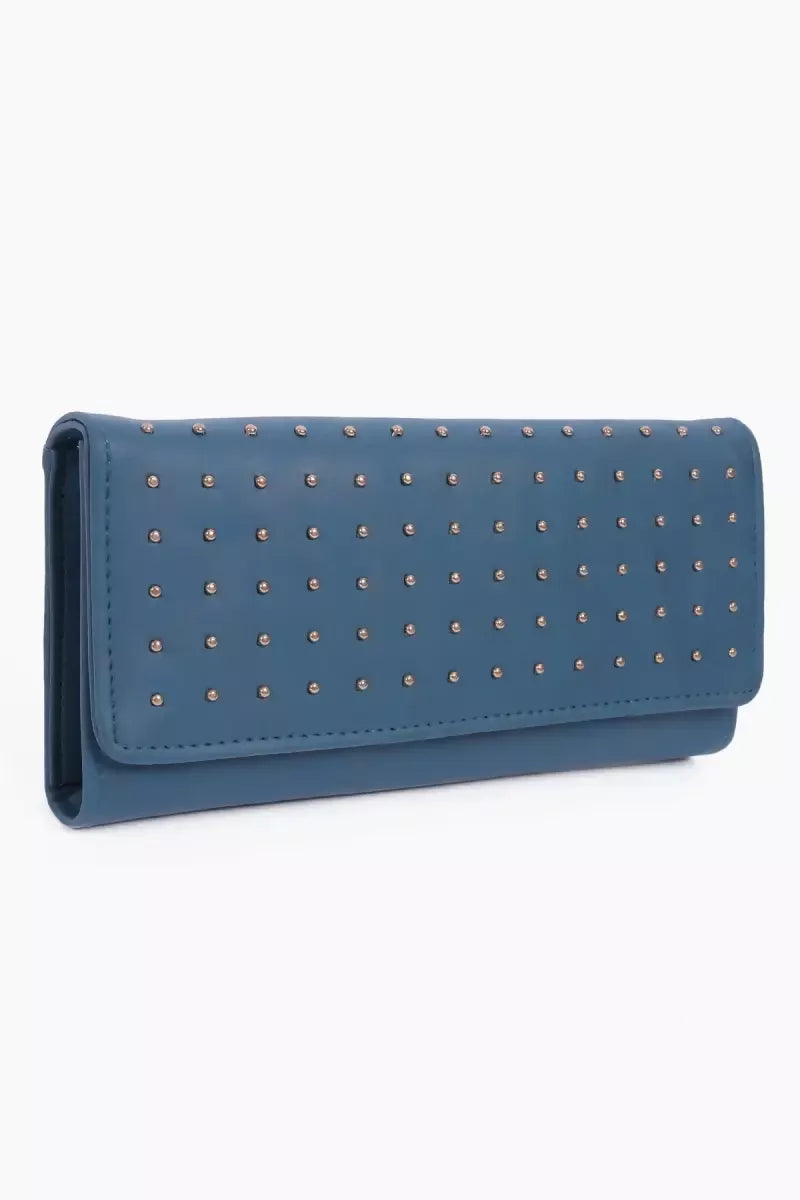 Women's Embellished Envelope Wallet Purse - Teal