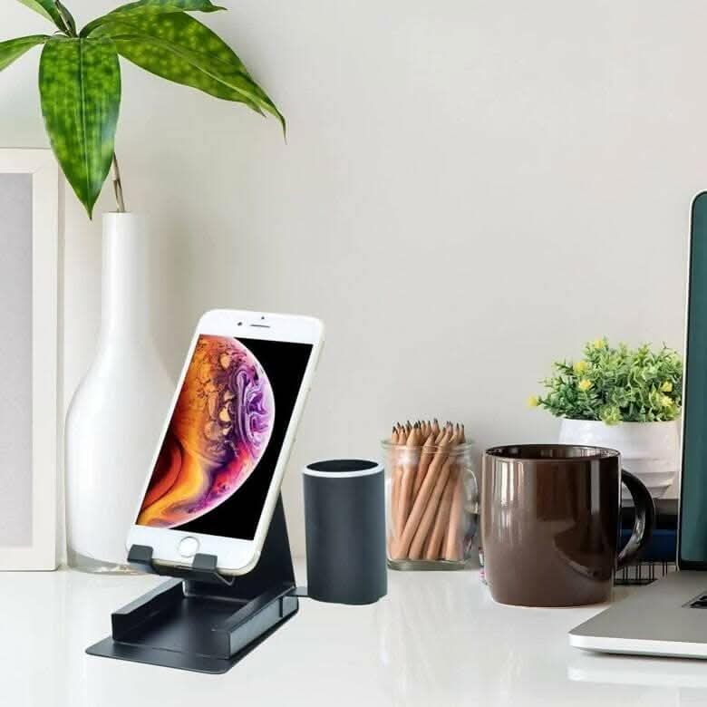 Mobile Stand with Pen Stand & Visiting Card Holder (3 in 1)