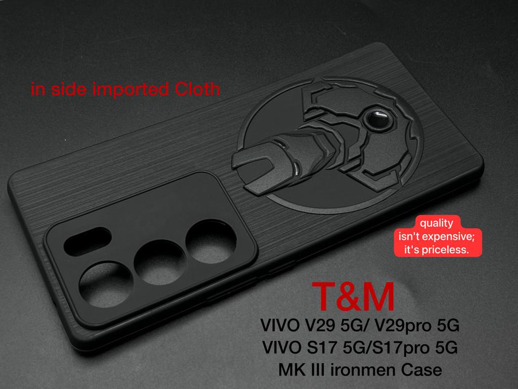 Round Superhero Engraved logo silicon Case for Vivo V29