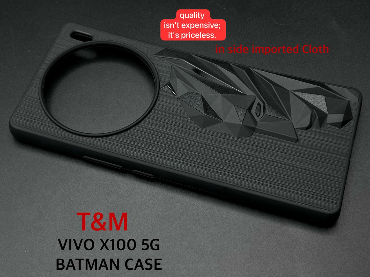 Superhero Engraved logo silicon Case for Vivo X100
