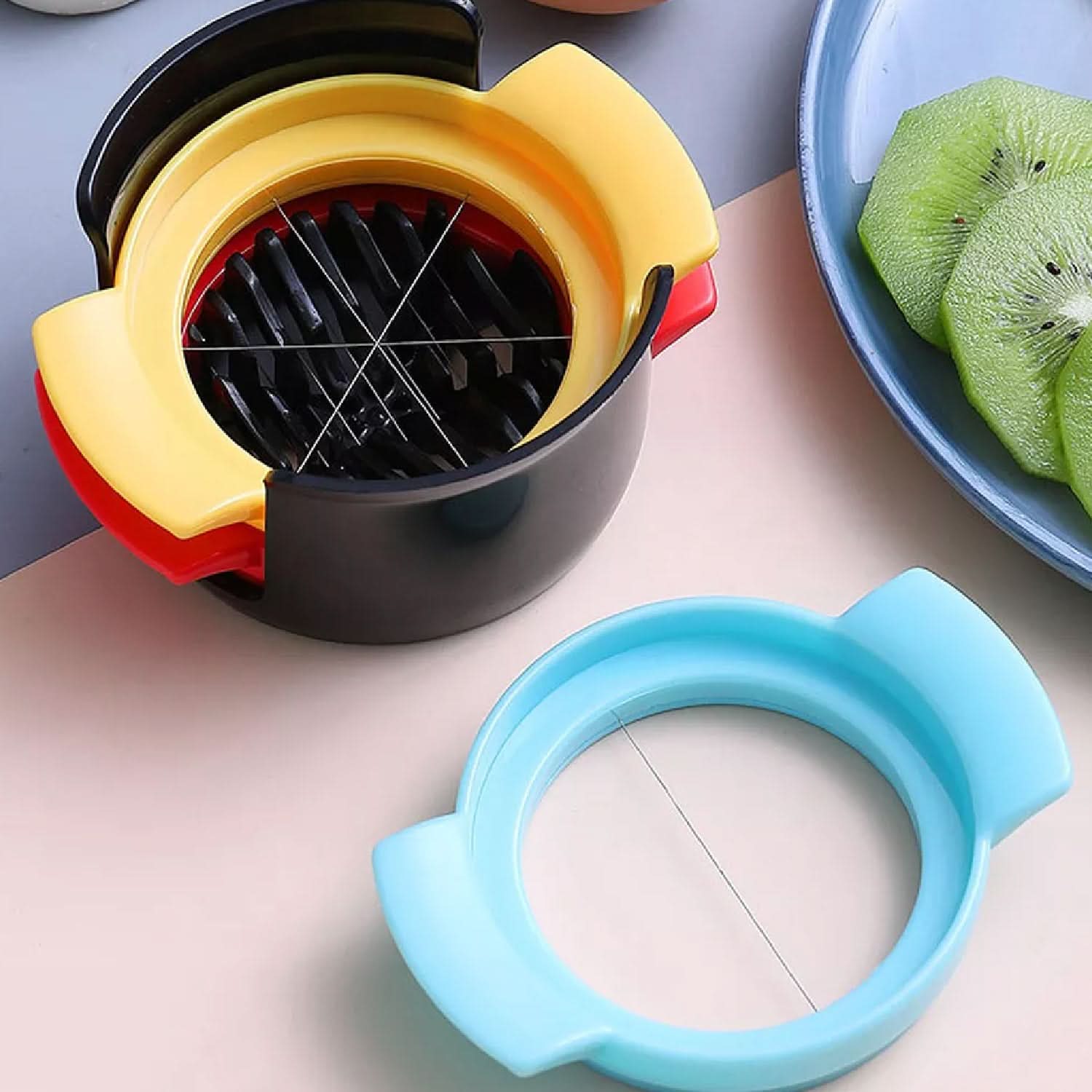 3-in-1 Multifunction Vegetable Slicer – Manual Grater, Shredder & Slicer for Kitchen Use