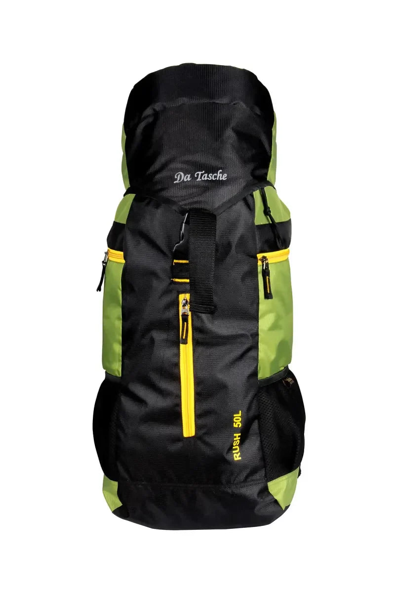Rush 50L Trekking & Travel Rucksack for Unisex - Green