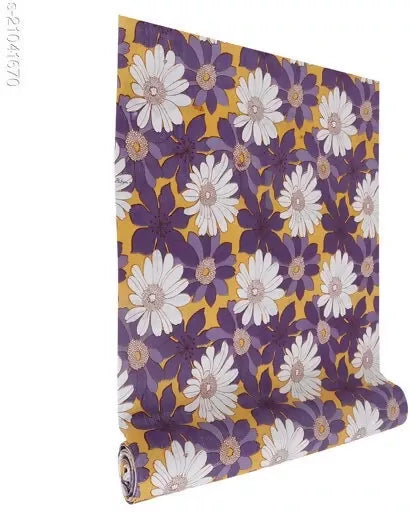 Mopak Decor Shelf Liner used for Wardrobe kitchen cabinet Drawer Slab Roll - (Purple)