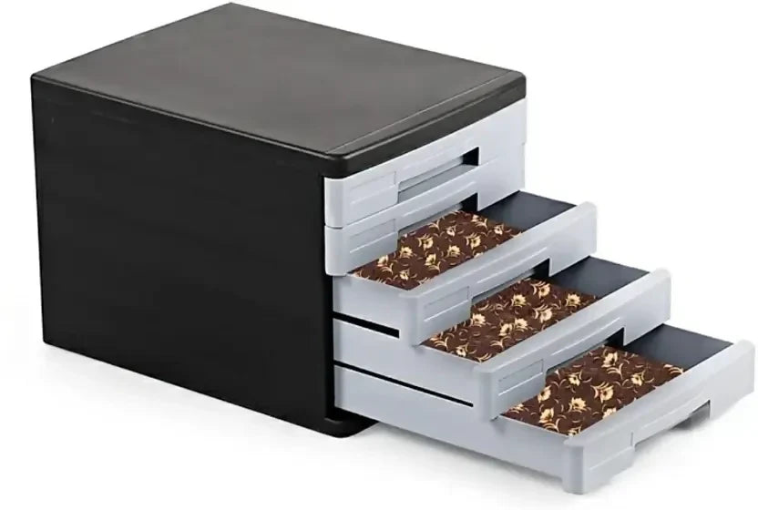 Mopak Decor ShelfLiner used for Wardrobe kitchen cabinet Drawer Slab Roll (Brown Nalni)