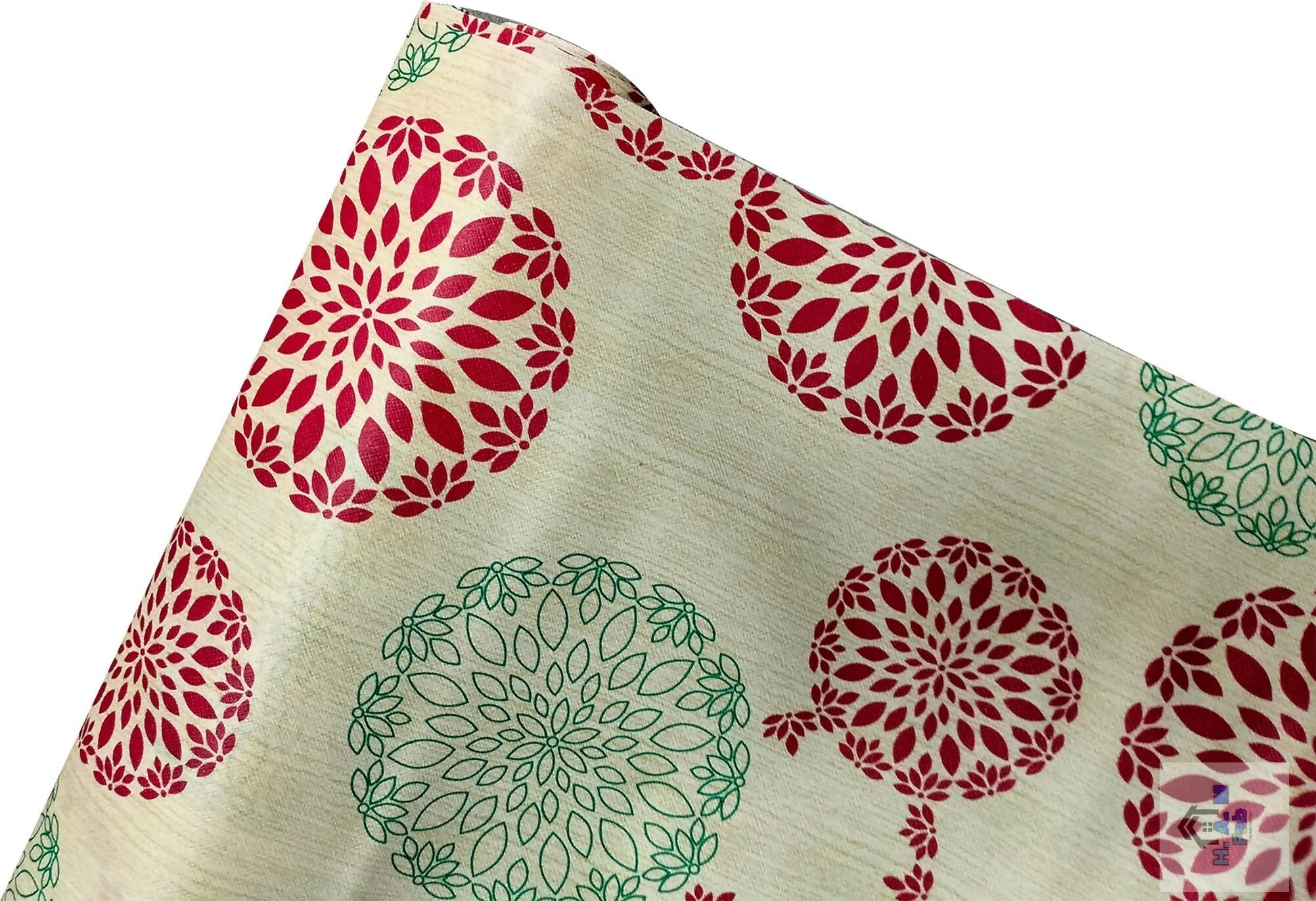 Mopak Decor Polyester Solid Fridge Mat & Cover - 50045 (Red)