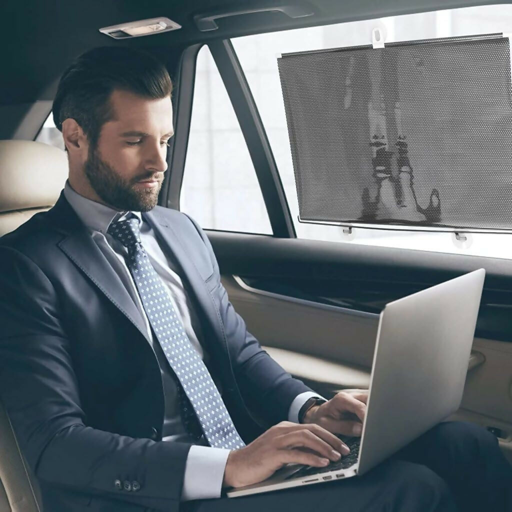 Portable Blackout Curtain Sunshade with Suction Cups for Windows (Kitchen, Bedroom)