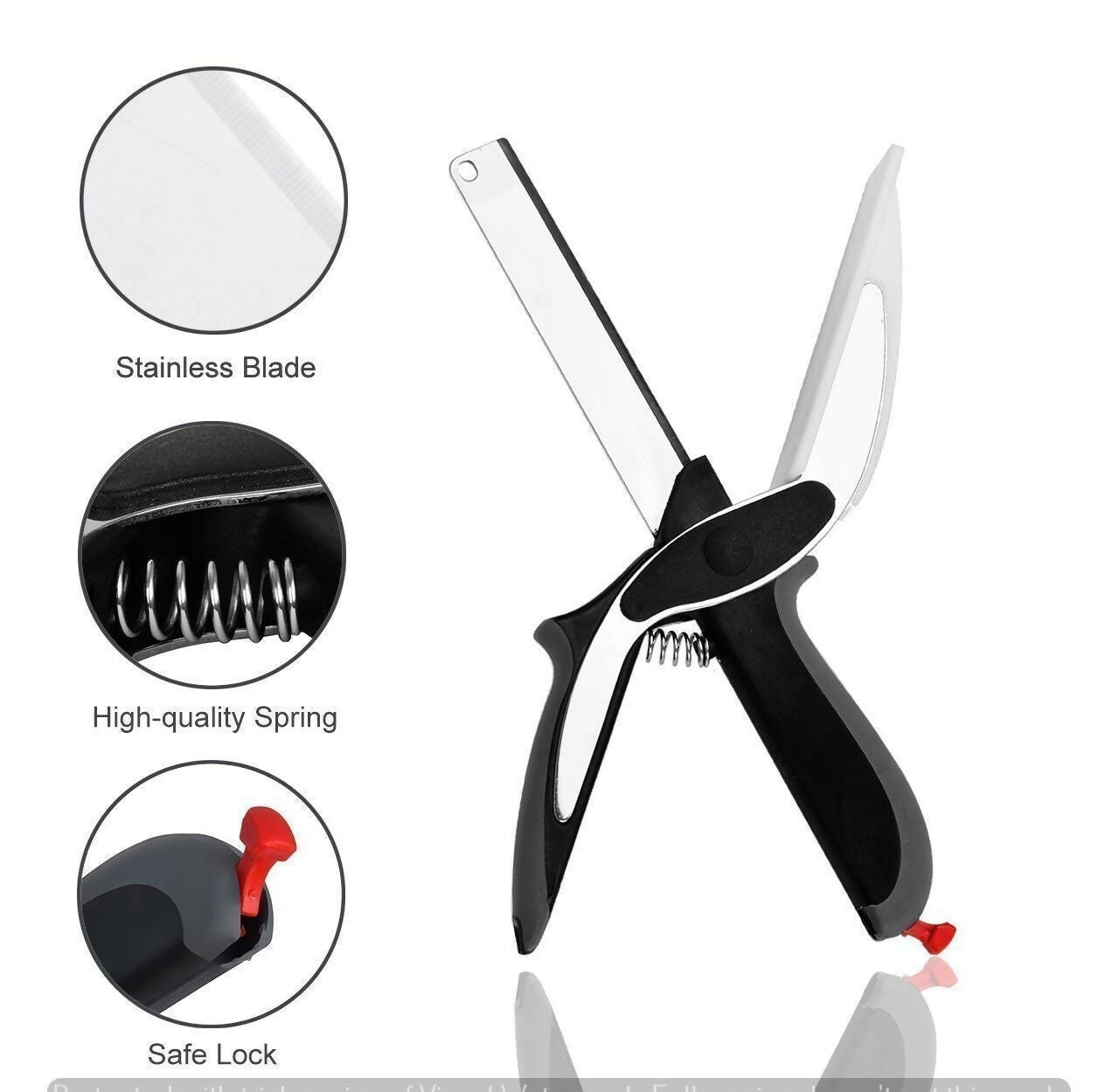 Clever Cutter – 2-in-1 Kitchen Scissors & Chopper (PACK OF 2)