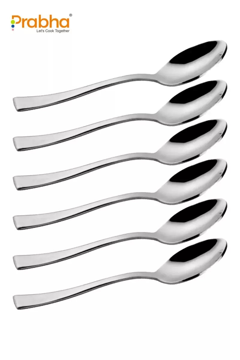 Prabha Stainless Steel Impress Baby Spoon Set - 16cm