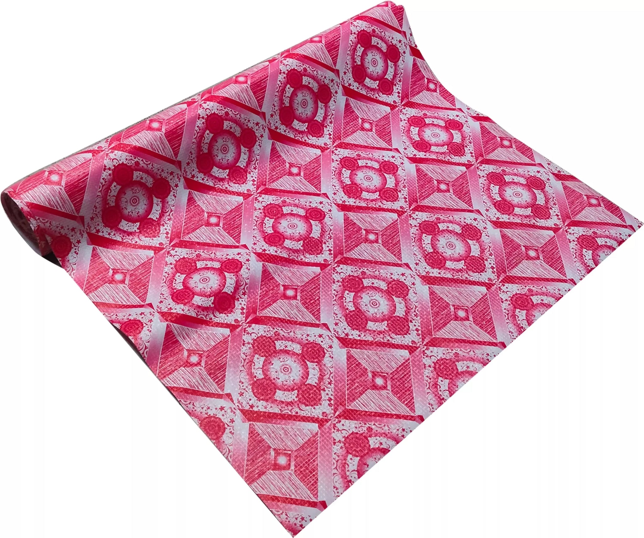 Mopak Decor ShelfLiner used for Wardrobe kitchen cabinet Drawer Slab Roll (Pink Round Box)