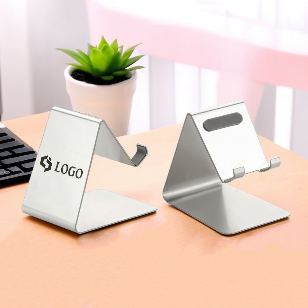Custom Silver Desk Mobile Stand – Perfect for Corporate Gifting & Personal Use
